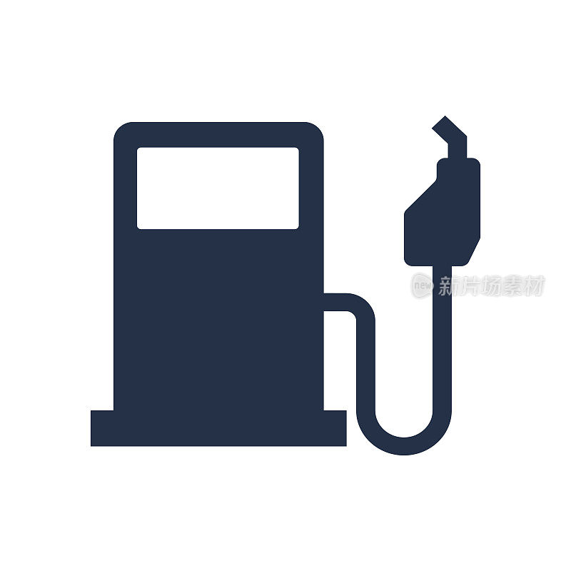 加油站图标。单一固体图标。矢量插图。用于网站设计，logo, app，模板，ui等。